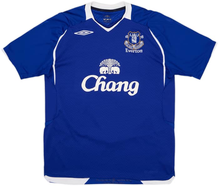 2008-09 Everton Home Shirt Baines #3 - 6/10 - (M)