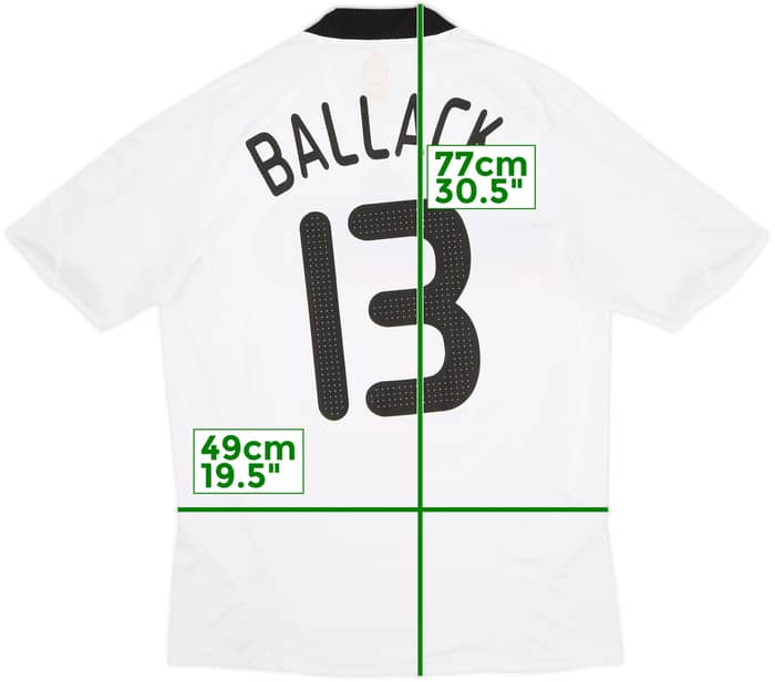 2008-09 Germany Home Shirt Ballack #13 - 6/10 - (M)