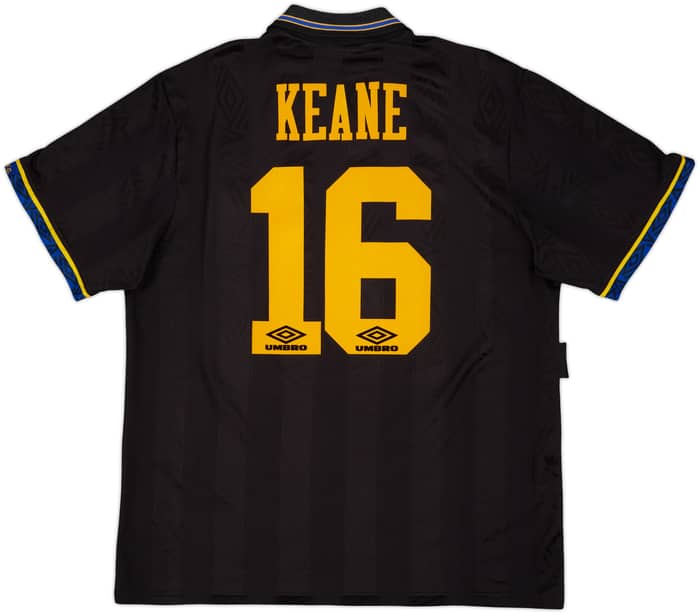 1993-95 Manchester United Away Shirt Keane #16 - 8/10 - (XL)