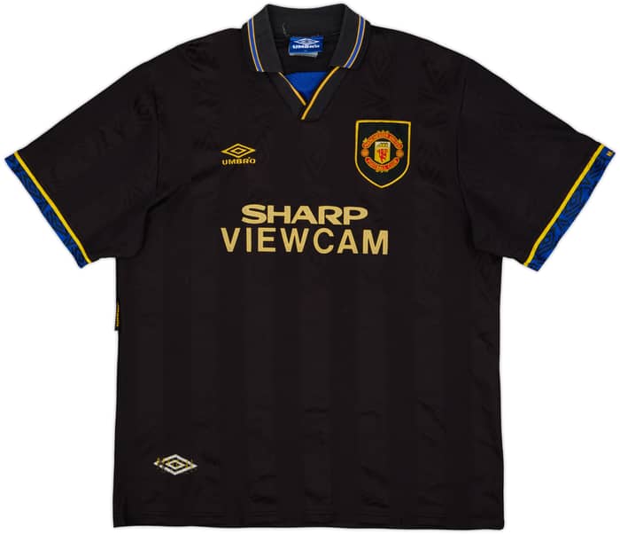1993-95 Manchester United Away Shirt Keane #16 - 8/10 - (XL)