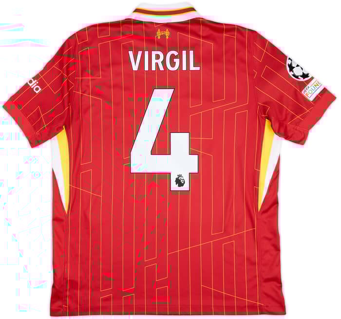 2024-25 Liverpool Home Shirt Virgil #4 - 10/10 - (L)