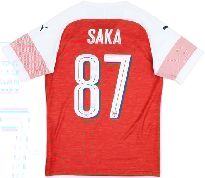 2018-19 Arsenal Home Shirt Saka #87 - 8/10 - (S)