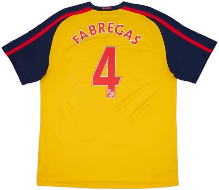 2008-09 Arsenal Away Shirt Fabregas #4 - 9/10 - (XL)