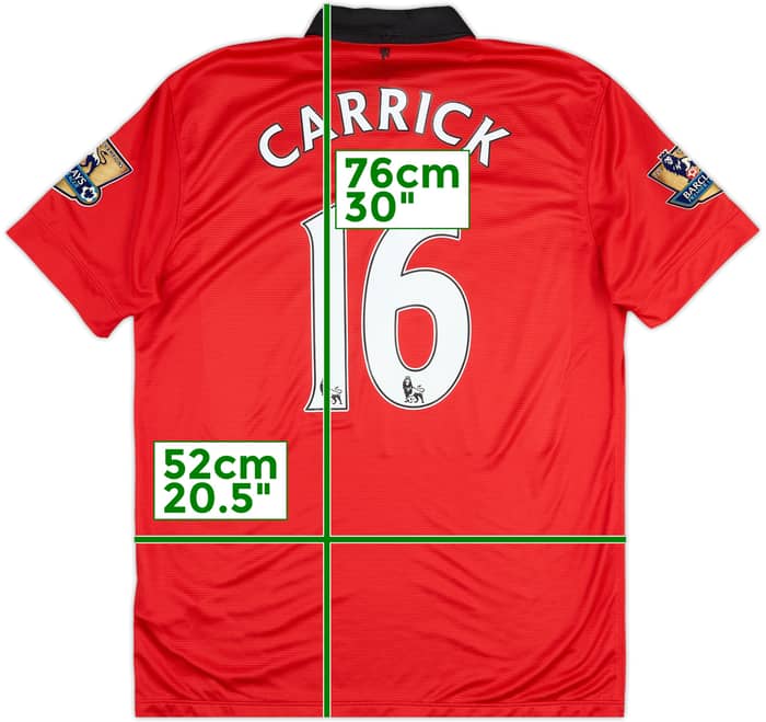 2013-14 Manchester United Home Shirt Carrick #16 - 5/10 - (L)