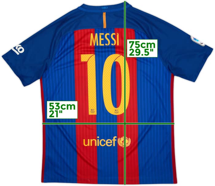2016-17 Barcelona Home Shirt Messi #10 - 8/10 - (L)