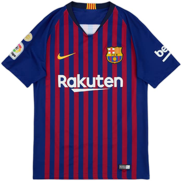 2018-19 Barcelona Home Shirt Messi #10 - 7/10 - (S)