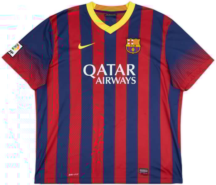 2013-14 Barcelona Home Shirt Messi #10 - 7/10 - (XXL)