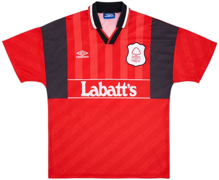 1994-96 Nottingham Forest Home Shirt Haaland #18 - 9/10 - (L)