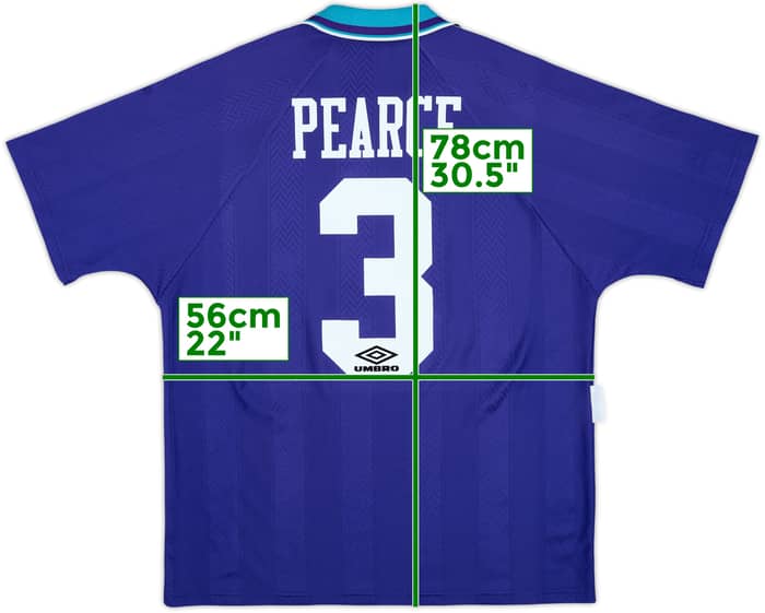 1993-95 Nottingham Forest Away Shirt Pearce #3 - 8/10 - (L)