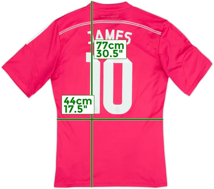 2014-15 Real Madrid Away Shirt James #10 - 5/10 - (M)