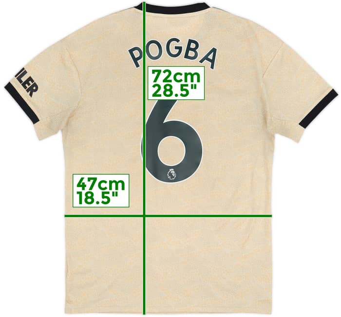 2019-20 Manchester United Away Shirt Pogba #6 - 7/10 - (S)