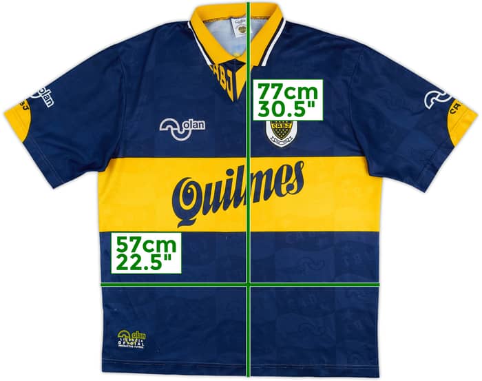 1995-97 Boca Juniors Home Shirt - 8/10 - (L)