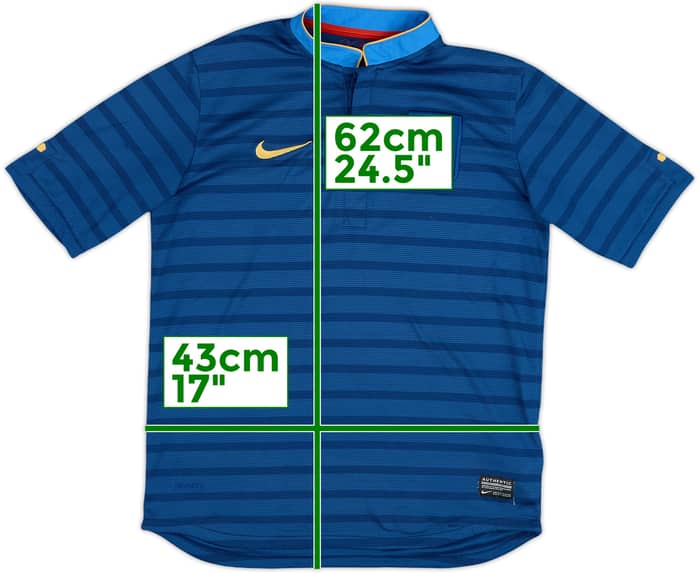 2012-13 France Home Shirt - 9/10 - (L.Boys)