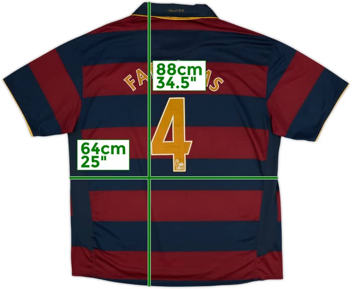 2007-08 Arsenal Third Shirt Fabregas #4 - 6/10 - (3XL)