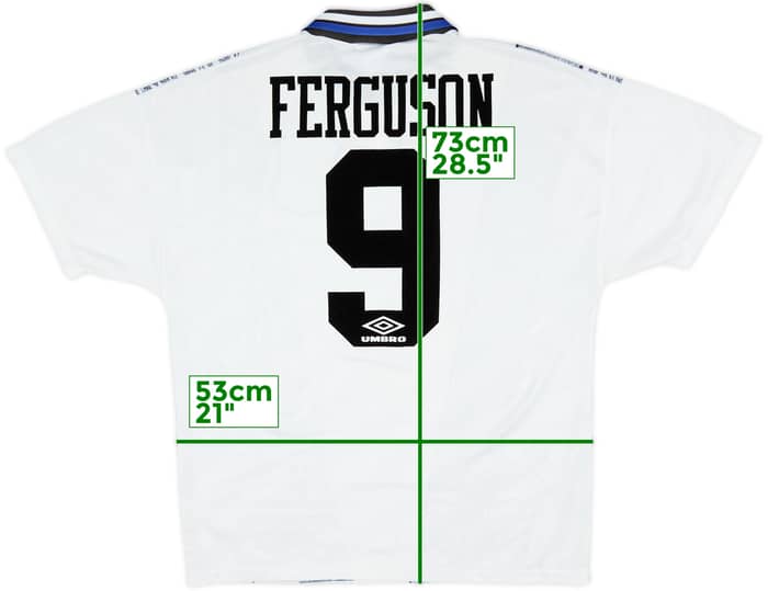 1994-95 Everton Away Shirt Ferguson #9 - 8/10 - (L)