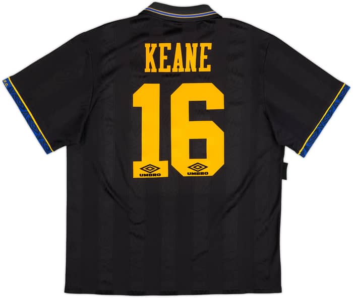 1993-95 Manchester United Away Shirt Keane #16 - 9/10 - (XL)