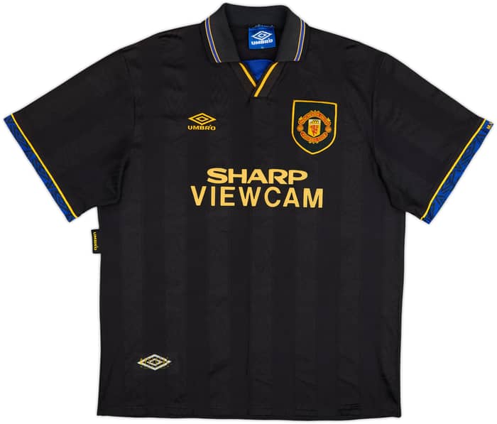 1993-95 Manchester United Away Shirt Keane #16 - 9/10 - (XL)