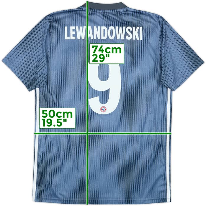2018-19 Bayern Munich Third Shirt Lewandowski #9 - 6/10 - (M)