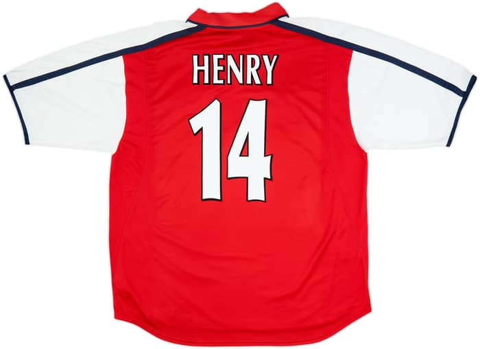 2000-02 Arsenal Home Shirt Henry #14 - 8/10 - (XXL)