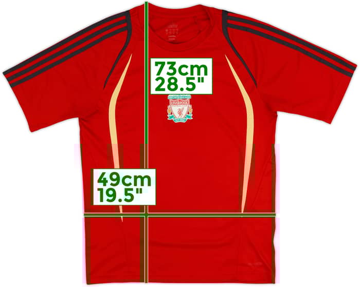 2009-10 Liverpool adidas Training Shirt - 8/10 - (S)