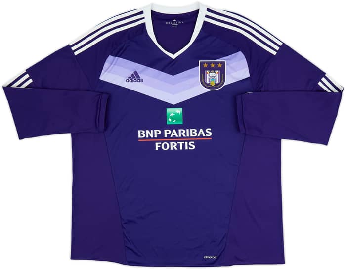 2016-17 Anderlecht Home L/S Shirt - 8/10 - (XXL)