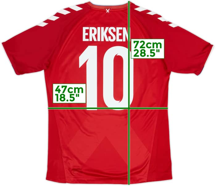 2018-19 Denmark Home Shirt Eriksen #10 - 9/10 - (M)