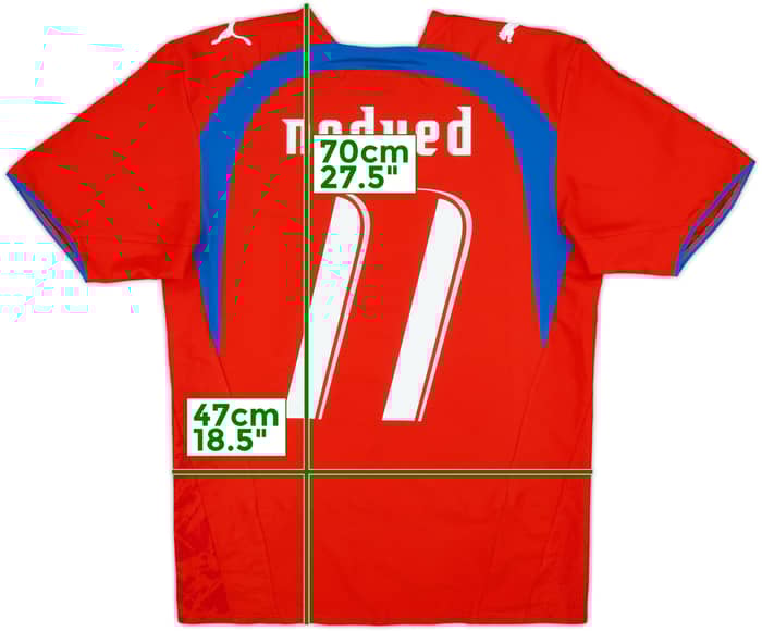 2006-08 Czech Republic Home Shirt Nedved #11 - 9/10 - (S)