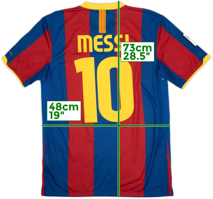 2010-11 Barcelona Home Shirt Messi #10 - 6/10 - (M)