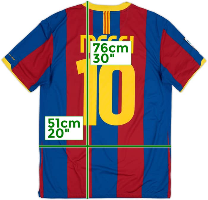 2010-11 Barcelona Home Shirt Messi #10 - 5/10 - (M)