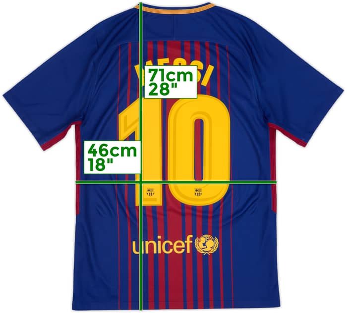 2017-18 Barcelona Local Camiseta Messi #10 - 8/10 - (S)