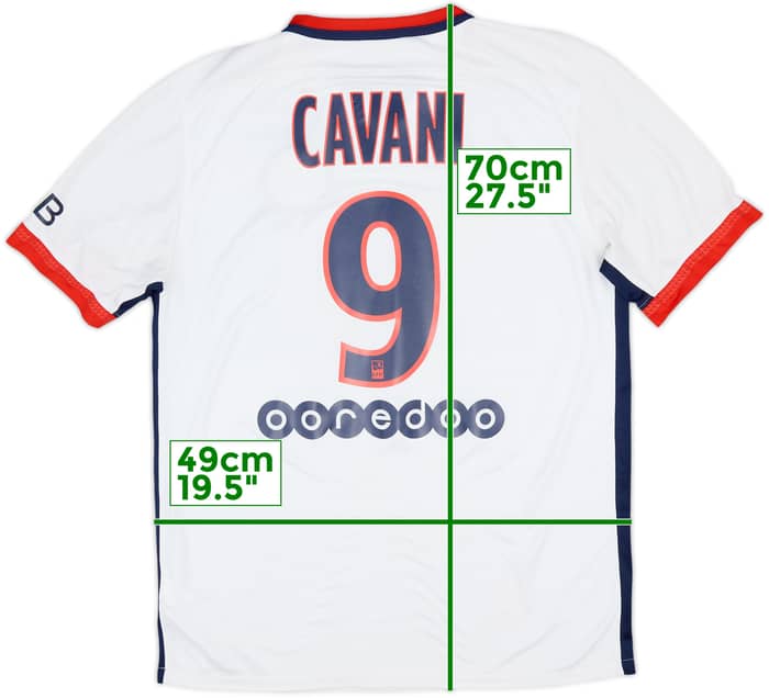 2015-16 Paris Saint-Germain Away Shirt Cavani #9 - 6/10 - (M)