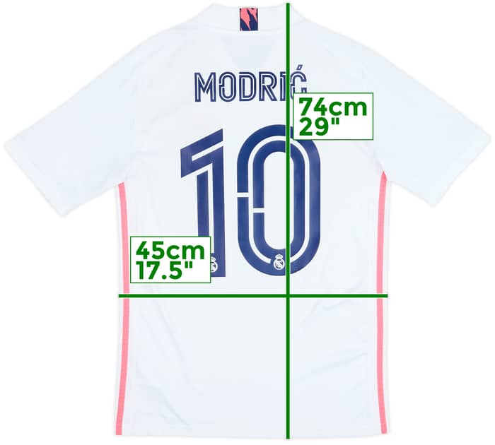 2020-21 Real Madrid Home Shirt Modric #10 - 8/10 - (S)
