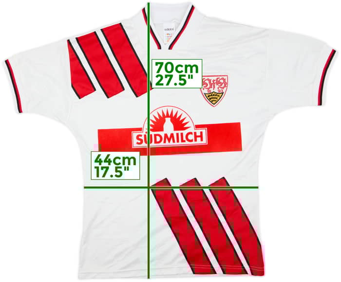 1993-95 Stuttgart Home Shirt - 8/10 - (S)
