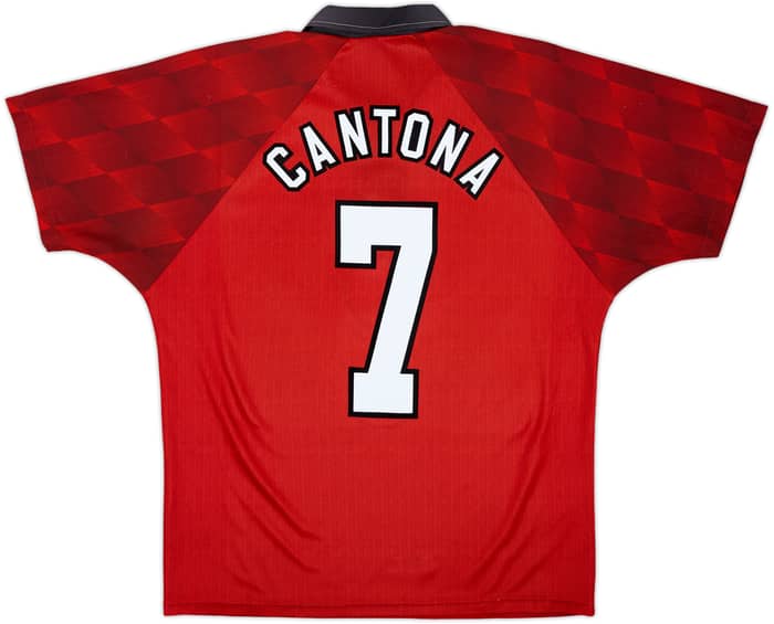 1996-98 Manchester United Home Shirt Cantona #7 - 7/10 - (M)