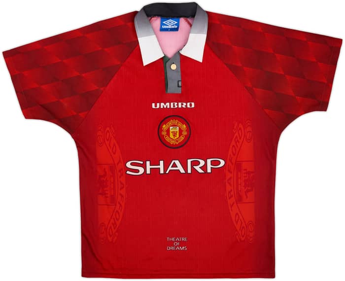 1996-98 Manchester United Home Shirt Cantona #7 - 7/10 - (M)