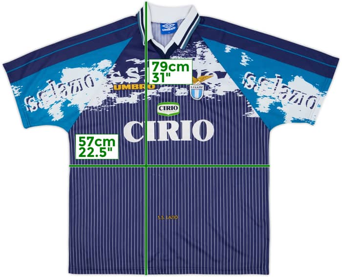 1996-98 Lazio Away Shirt - 8/10 - (XL)