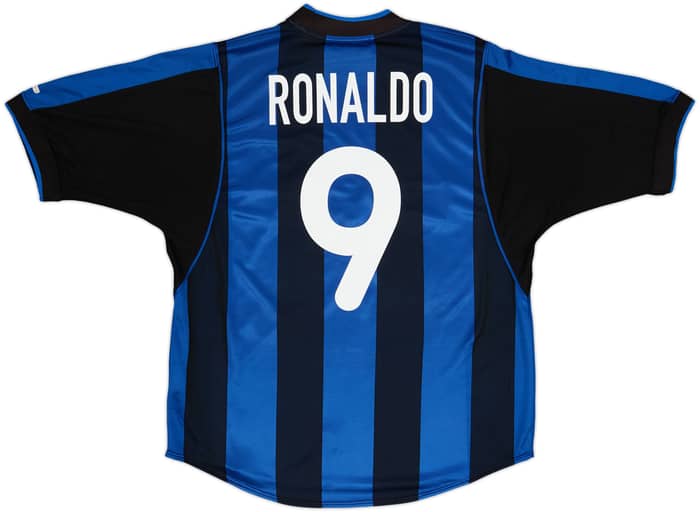 2000-01 Inter Milan Home Shirt Ronaldo #9 - 6/10 - (L)