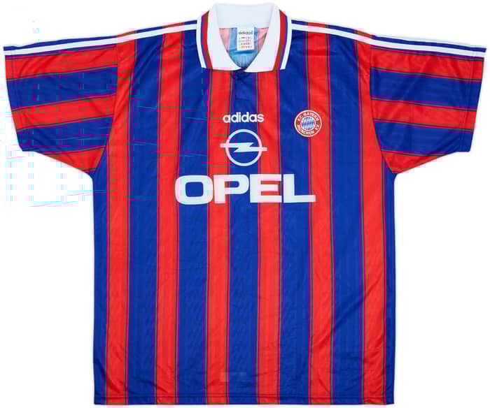 1995-97 Bayern Munich Home Shirt Ziege #17 - 8/10 - (XL)
