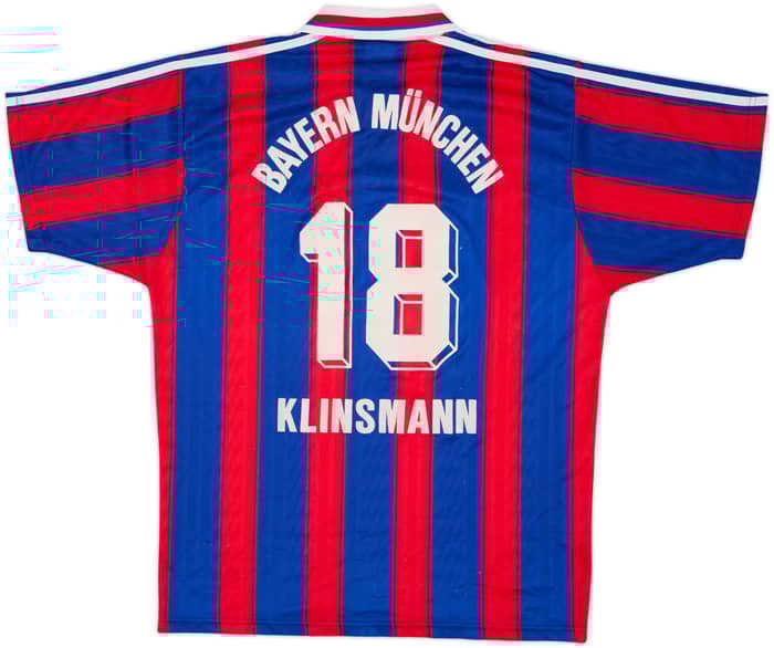 1995-97 Bayern Munich Home Shirt Klinsmann #18 - 7/10 - (M)