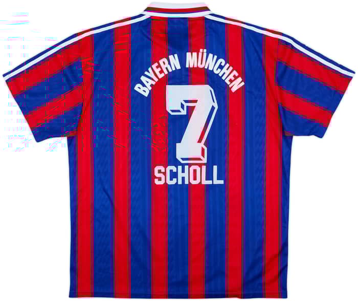 1995-97 Bayern Munich Home Shirt Scholl #7 - 5/10 - (XL)