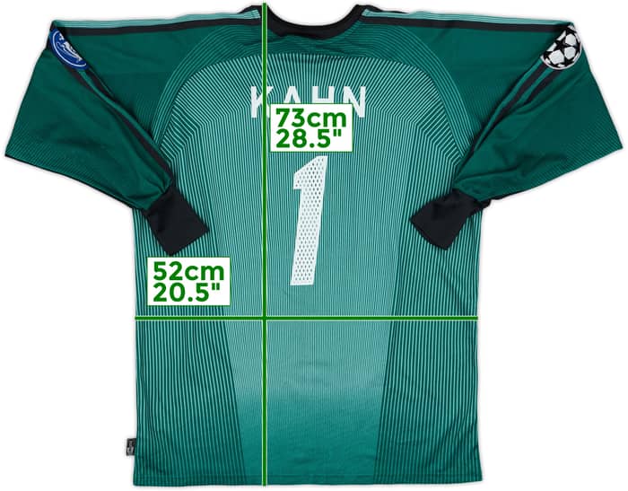 2002-03 Bayern Munich GK Shirt Kahn #1 - 6/10 - (S)