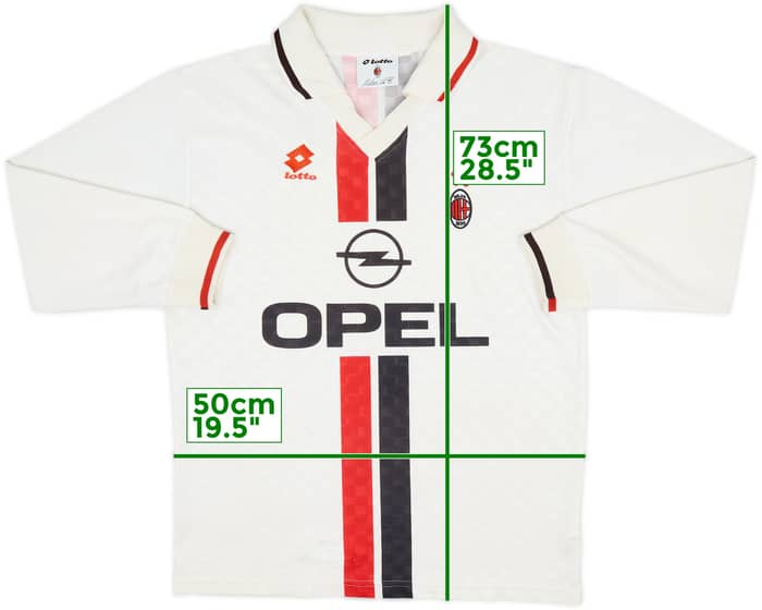 1995-96 AC Milan Away L/S Shirt - 7/10 - (M)