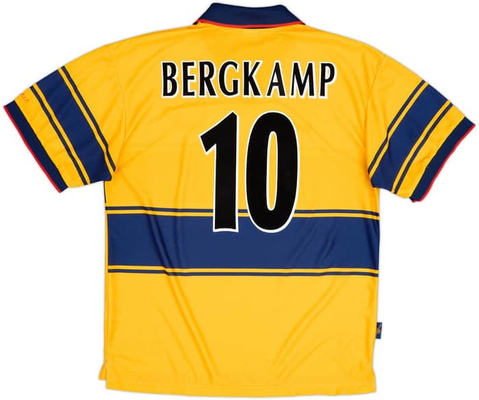 1997-99 Arsenal Away Shirt Bergkamp #10 - 8/10 - (XL)