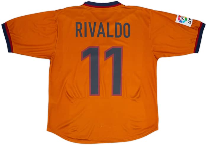 1998-00 Barcelona Away Shirt Rivaldo #11 - 7/10 - (M)