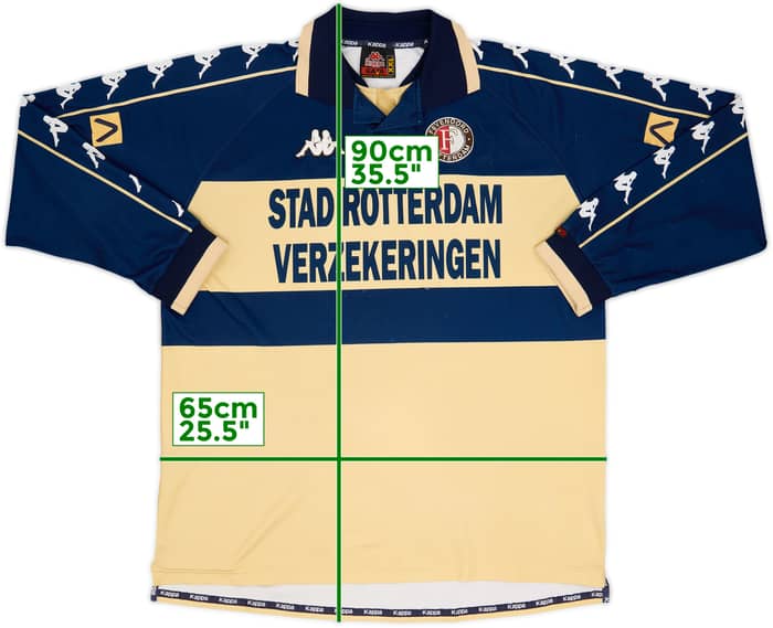 2000-01 Feyenoord Away L/S Shirt - 6/10 - (XXL)