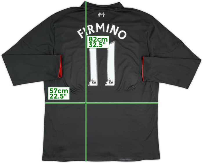 2015-16 Liverpool Third L/S Shirt Firmino #11 - 6/10 - (XXL)
