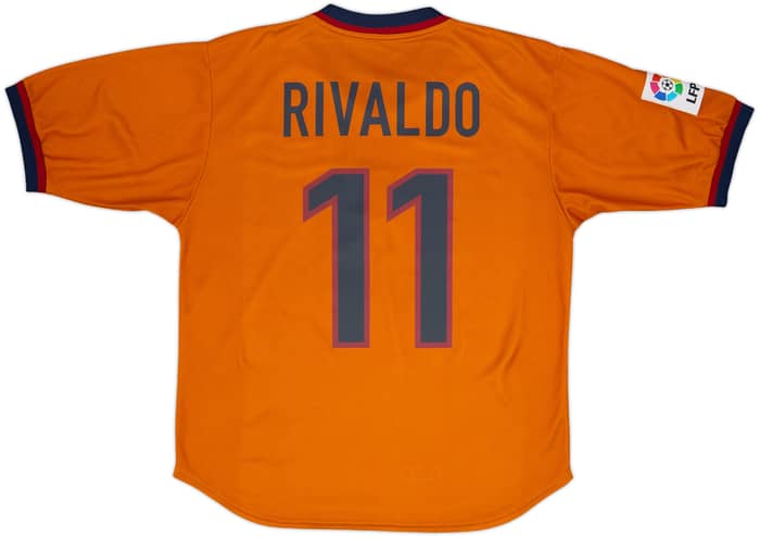 1998-00 Barcelona Away Shirt Rivaldo #11 - 9/10 - (M)