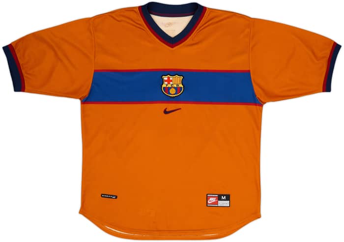 1998-00 Barcelona Away Shirt Rivaldo #11 - 9/10 - (M)