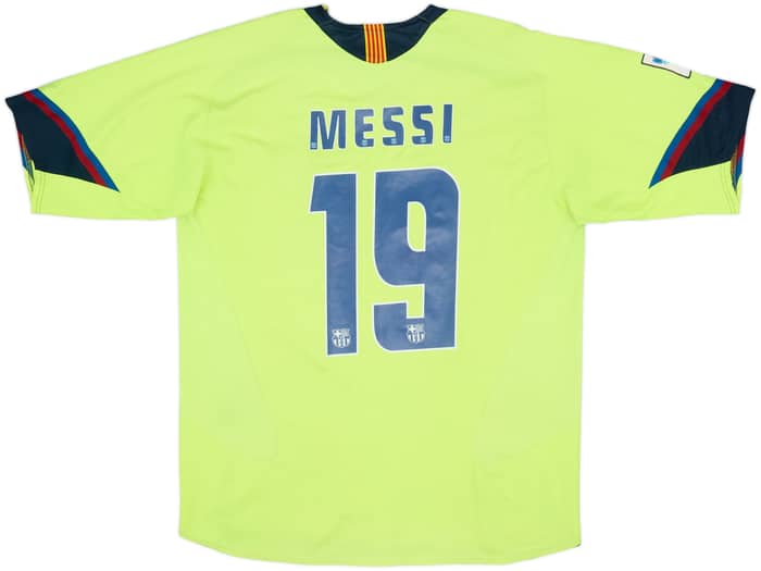Camiseta de visitante del Barcelona 2005-06 Messi #19 - 6/10 - (L)
