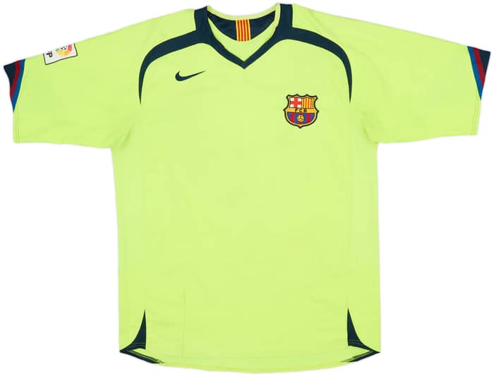 Camiseta de visitante del Barcelona 2005-06 Messi #19 - 6/10 - (L)